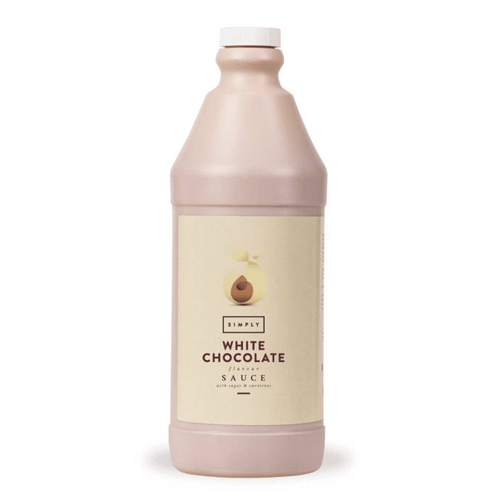 simply white chocolate topping sauce (2.5kg)