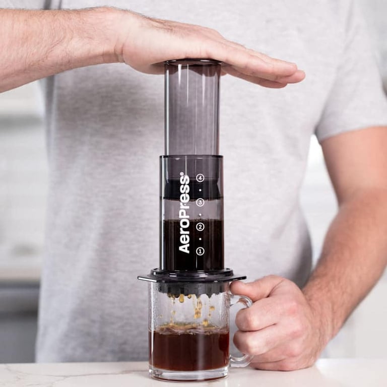 aeropress clear black coffee maker