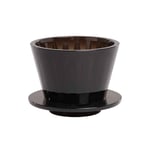 timemore crystal eye b75 dripper 1 2 cups amber black