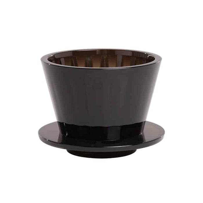 timemore crystal eye b75 dripper 1 2 cups amber black