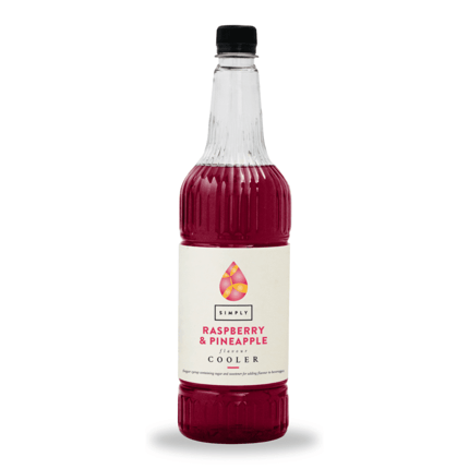 simply raspberry & pineapple cooler syrup (1 litre)