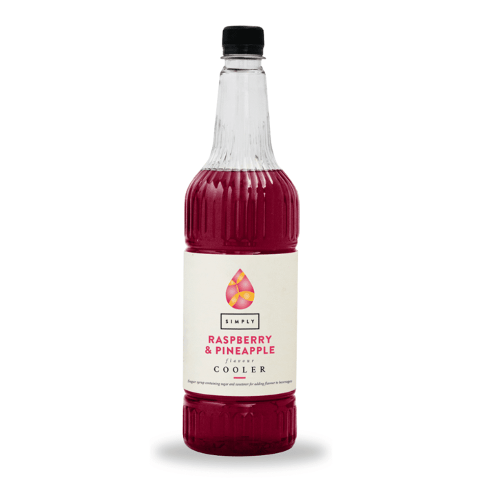 simply raspberry & pineapple cooler syrup (1 litre)