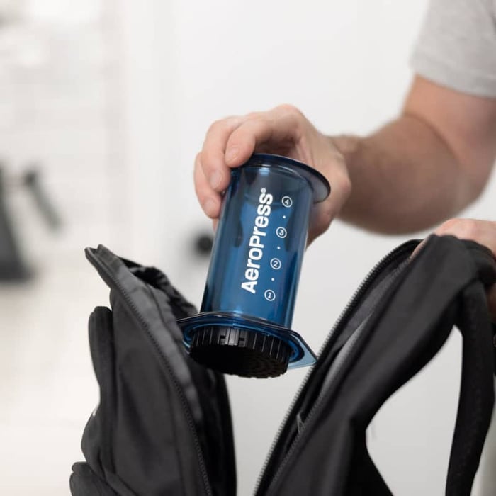 aeropress clear blue coffee maker