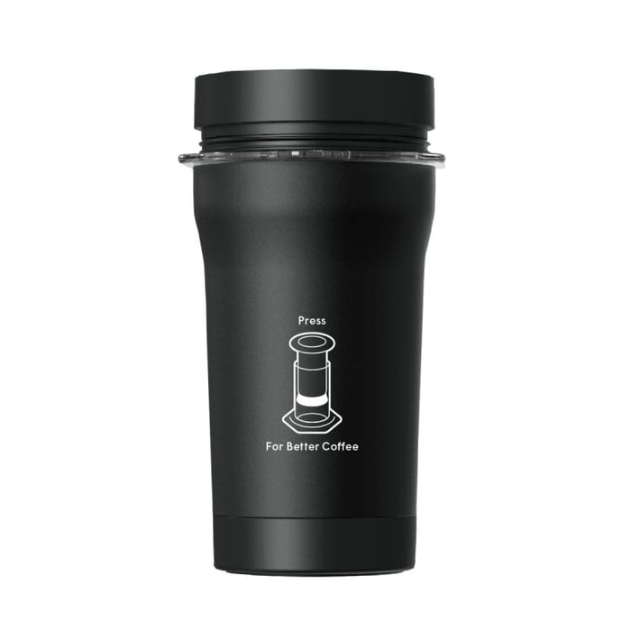 aeropress go plus travel coffee press black