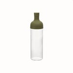 hario cold brew tea filter in bottle olive green 750ml