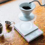 hario polaris coffee scale white