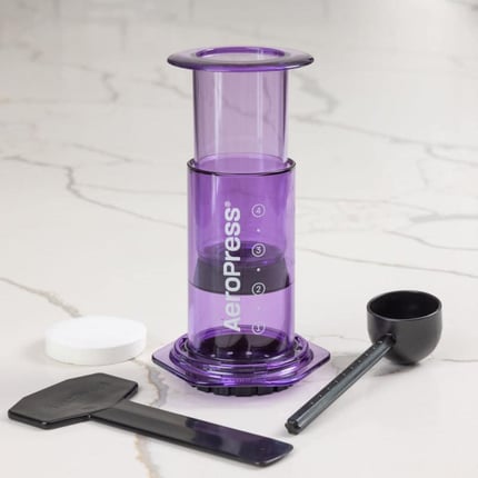 aeropress clear purple coffee maker