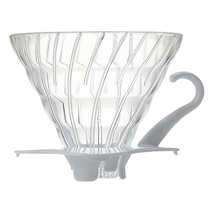 hario glass coffee dripper v60 02 white