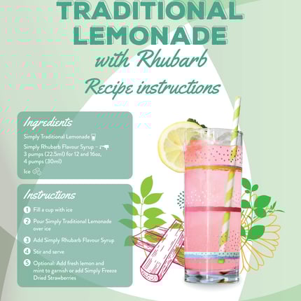 simply rhubarb syrup (1 litre)