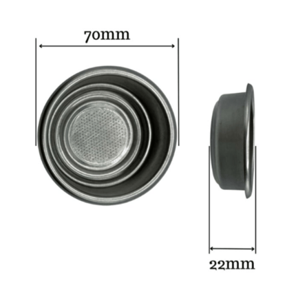 2 cup pod filter basket for ese pods