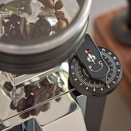 eureka mignon zero 65 ap coffee grinder (black)