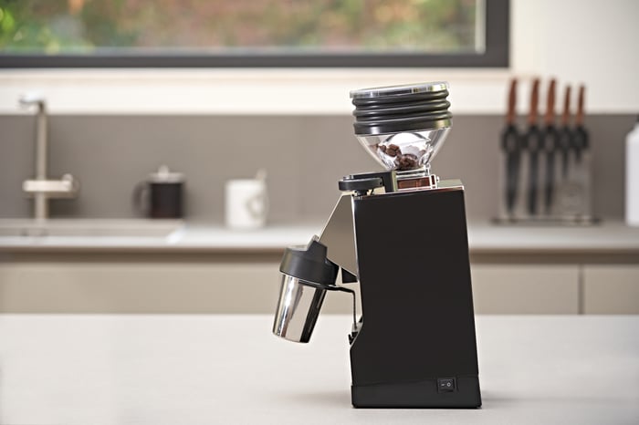 eureka mignon zero coffee grinder (black)