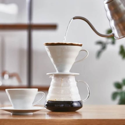 hario coffee dripper v60 02 ceramic white