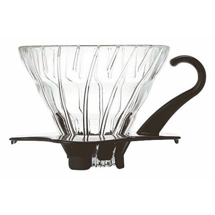 hario glass coffee dripper v60 01 black