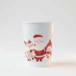 12oz red double wall christmas paper cups