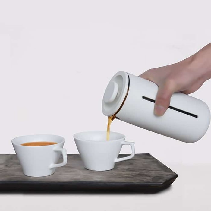 timemore french press u white 450ml