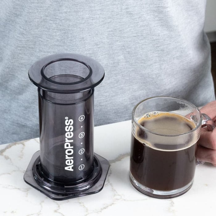aeropress clear black coffee maker