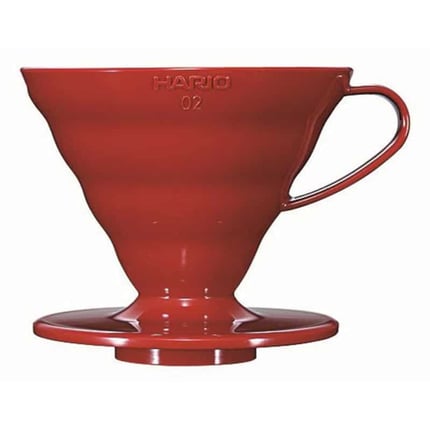 hario coffee dripper v60 02 red plastic