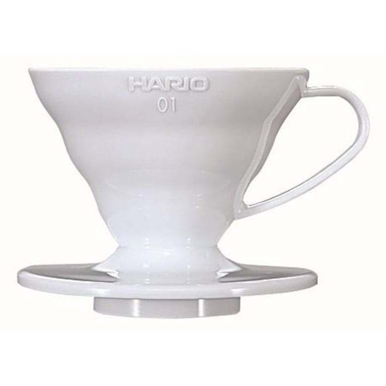 hario coffee dripper v60 01 white plastic