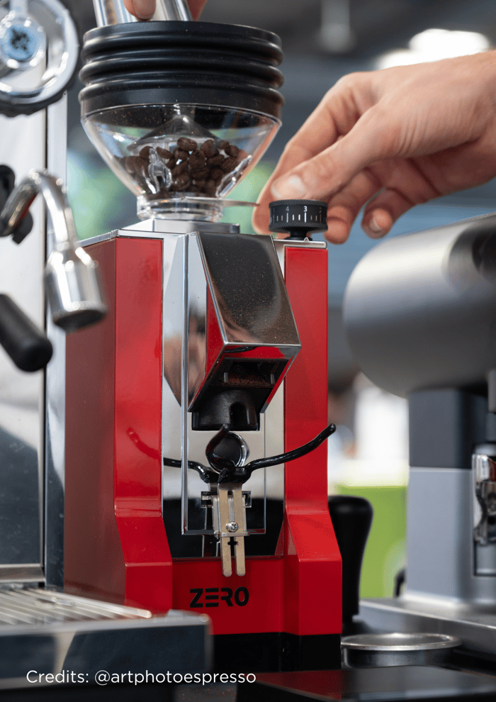eureka mignon zero coffee grinder (black)
