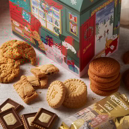 ringtons festive biscuit hamper