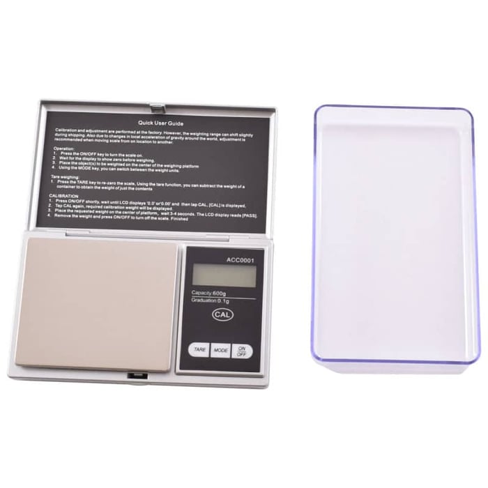 yagua scale 600 x 0.1g with extra large tray