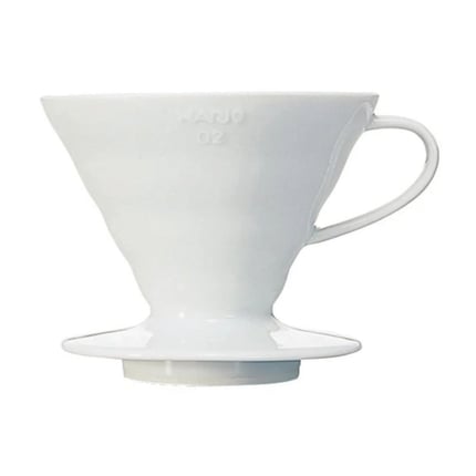 hario coffee dripper v60 02 ceramic white