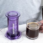 aeropress clear purple coffee maker