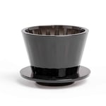 timemore crystal eye b75 dripper 1 2 cups amber black