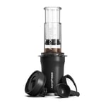 aeropress go plus travel coffee press black