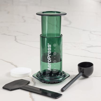 aeropress clear green coffee maker