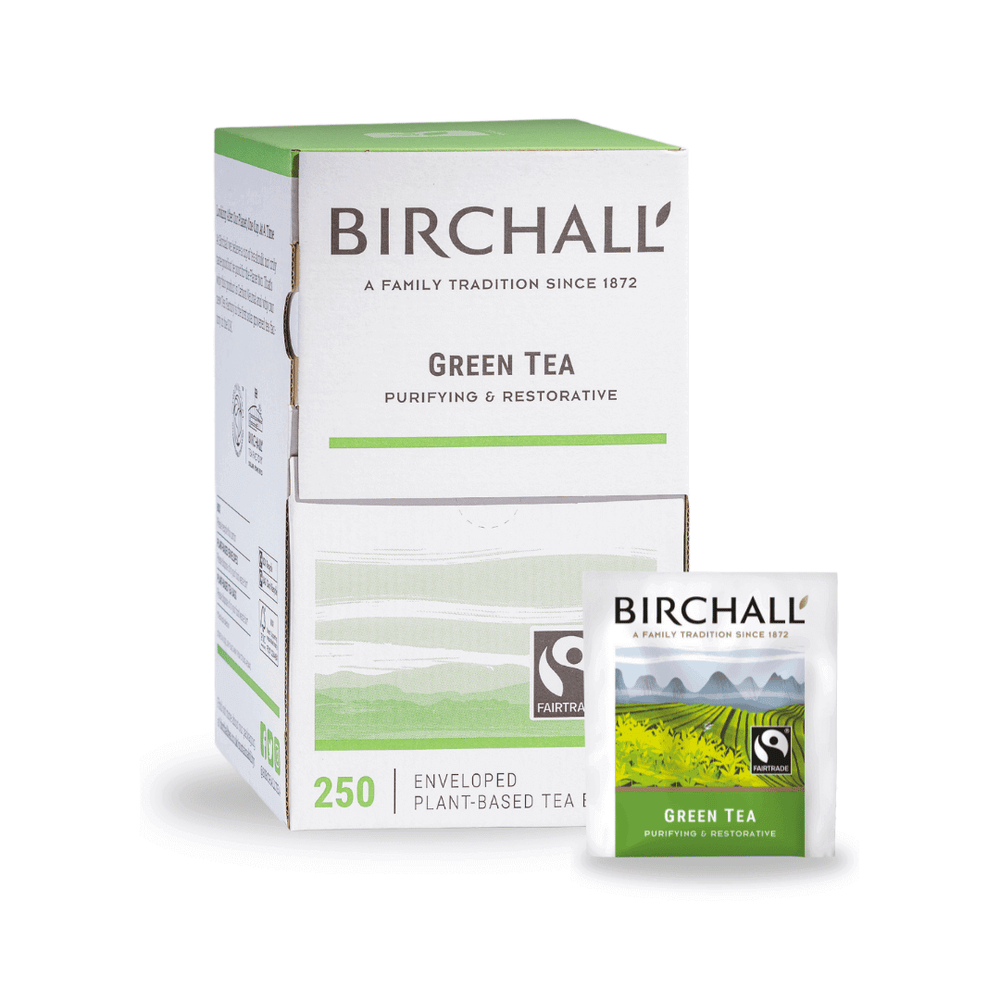 Birchall Green Tea Plant-Based Enveloped Tea Bags (250)