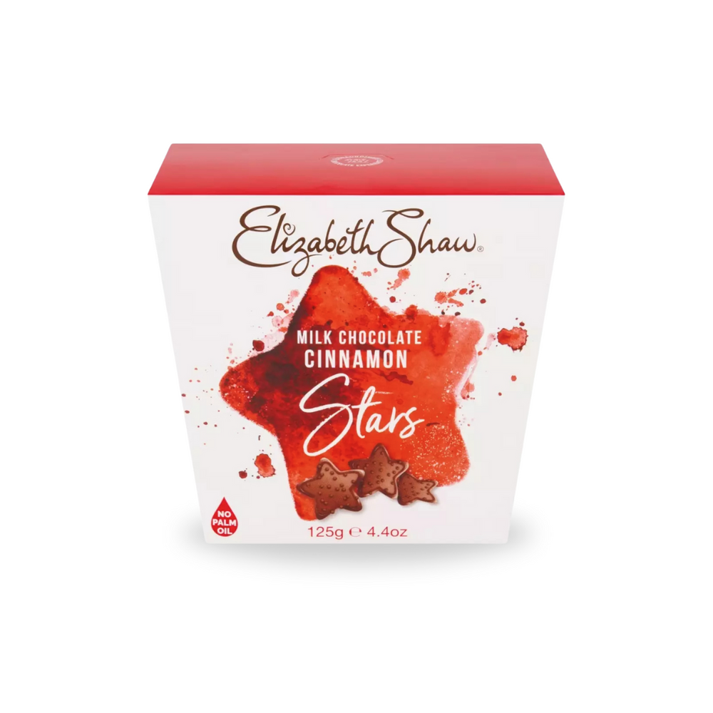 Elizabeth Shaw Milk Chocolate Cinnamon Star Chocolates