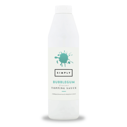 Bottle of bubblegum flavour topping sauce