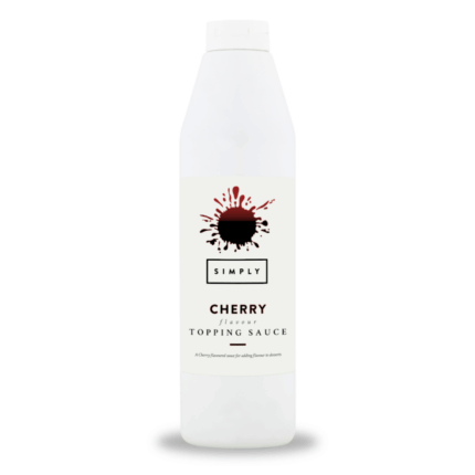 Simply cherry topping sauce for desserts.