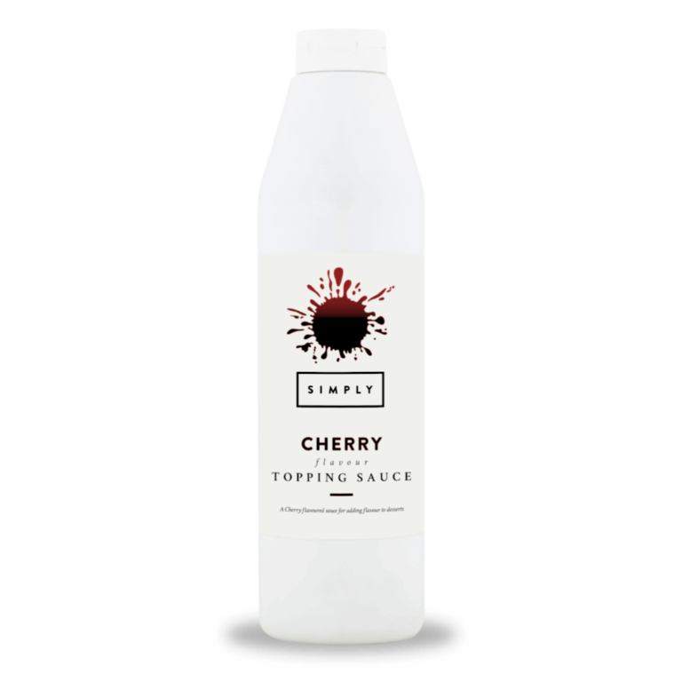 Simply cherry topping sauce for desserts.