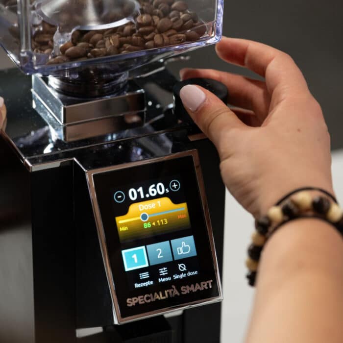 eureka mignon specialita smart coffee grinder chrome