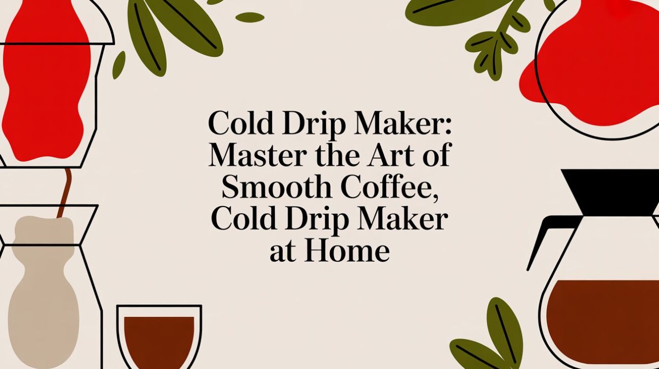 cold drip maker cold coffee