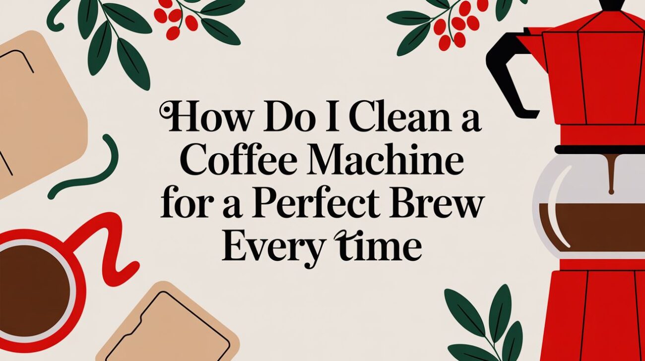 how do i clean a coffee machine coffee cleaning