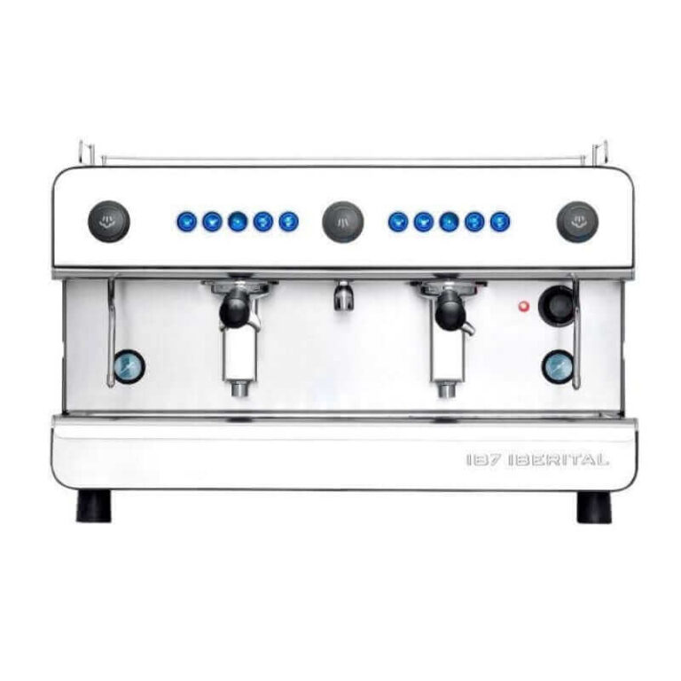 refurbished iberital ib7 2 group traditional espresso coffee machine (pure black)