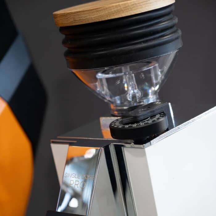 eureka oro mignon single dose pro coffee grinder chrome