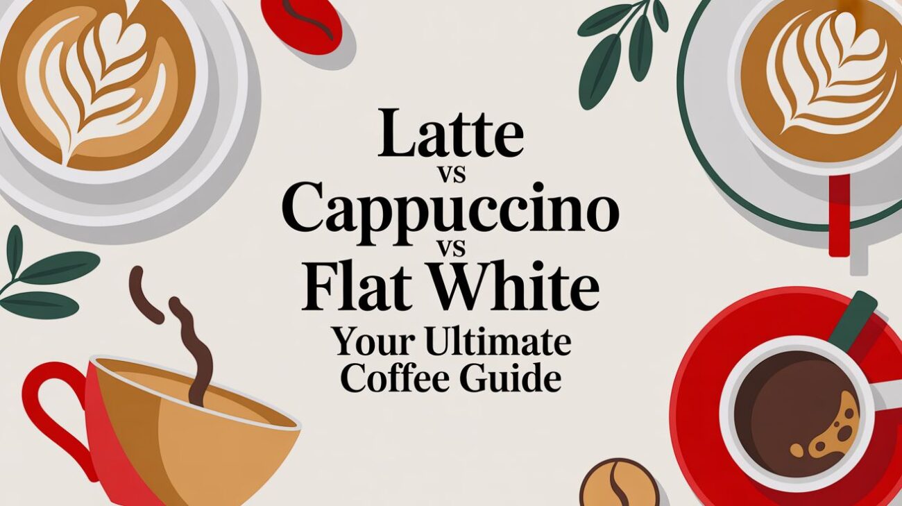 latte vs cappuccino vs flat white coffee guide