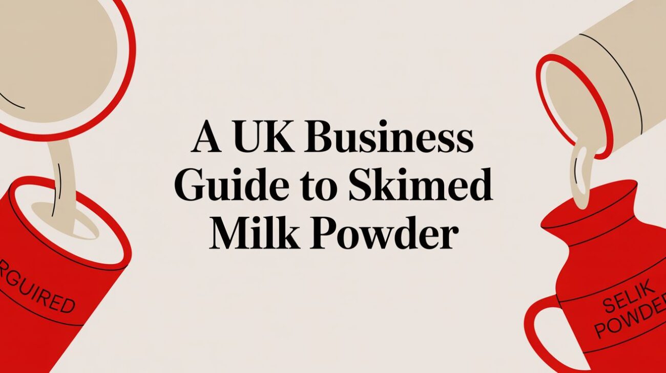 skimmed milk powder guide illustration