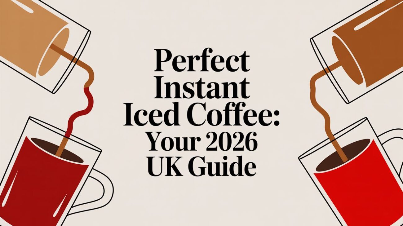 instant iced coffee coffee pouring