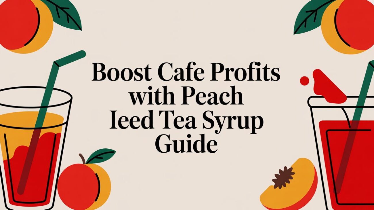 peach iced tea syrup peach drinks