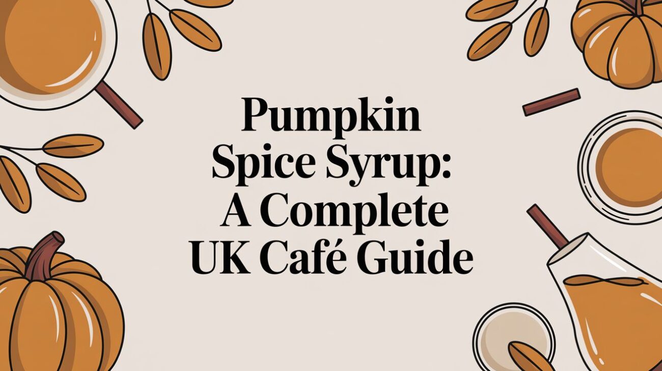 pumpkin spice syrup autumn cafe