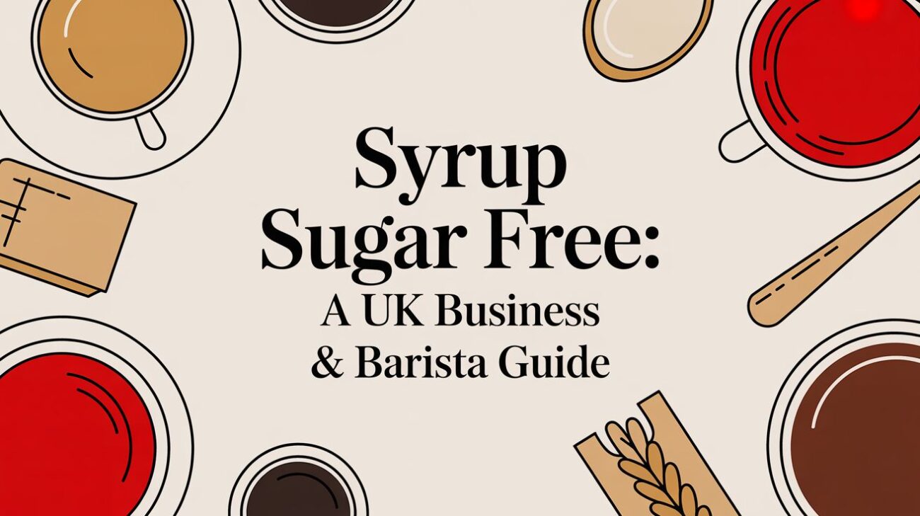 syrup sugar free coffee illustration