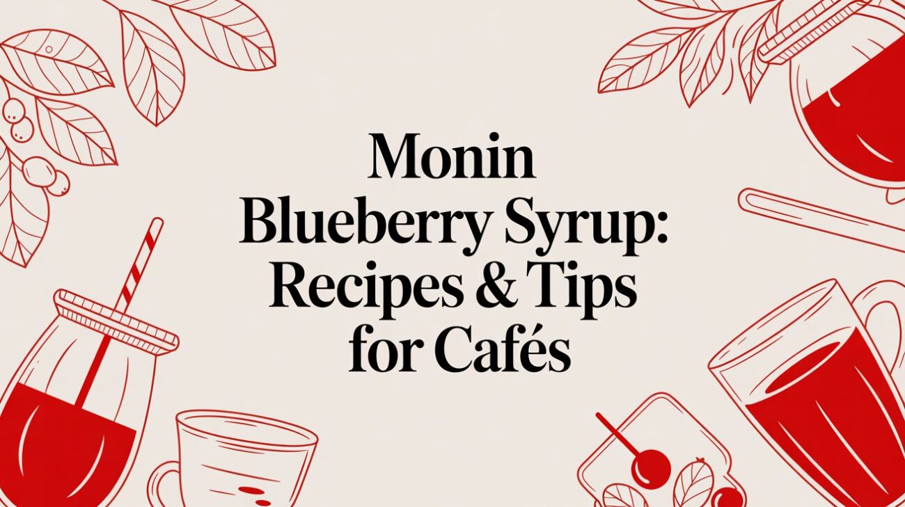 monin blueberry syrup cafe graphic