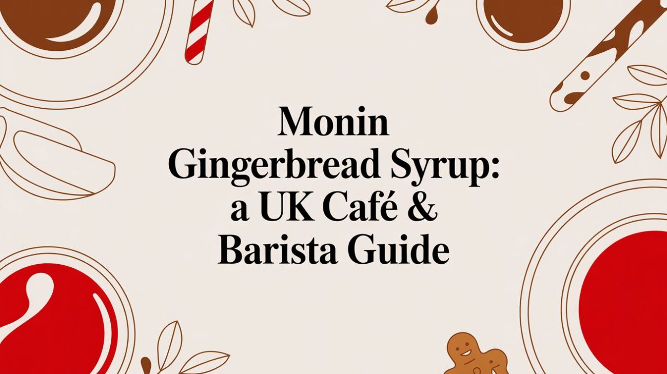 monin gingerbread syrup barista guide