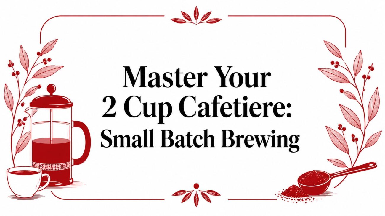 Guide to using a 2 cup cafetière.